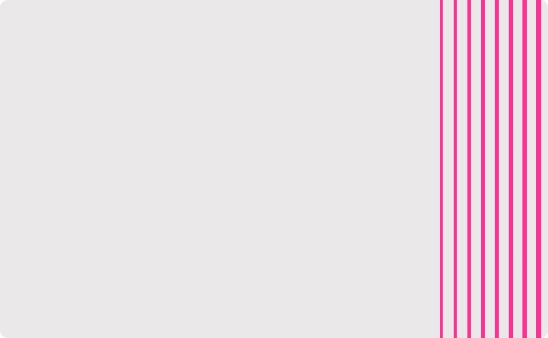 Light gray background with a vertical column of evenly spaced vertical magenta lines on the right side.