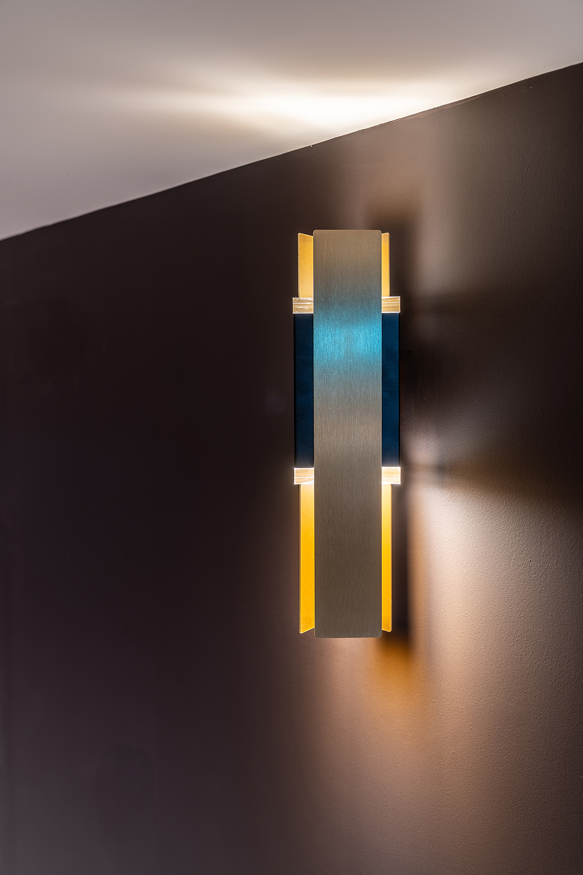 dettaglio illuminazione ristorante Chorus life a Bergamo