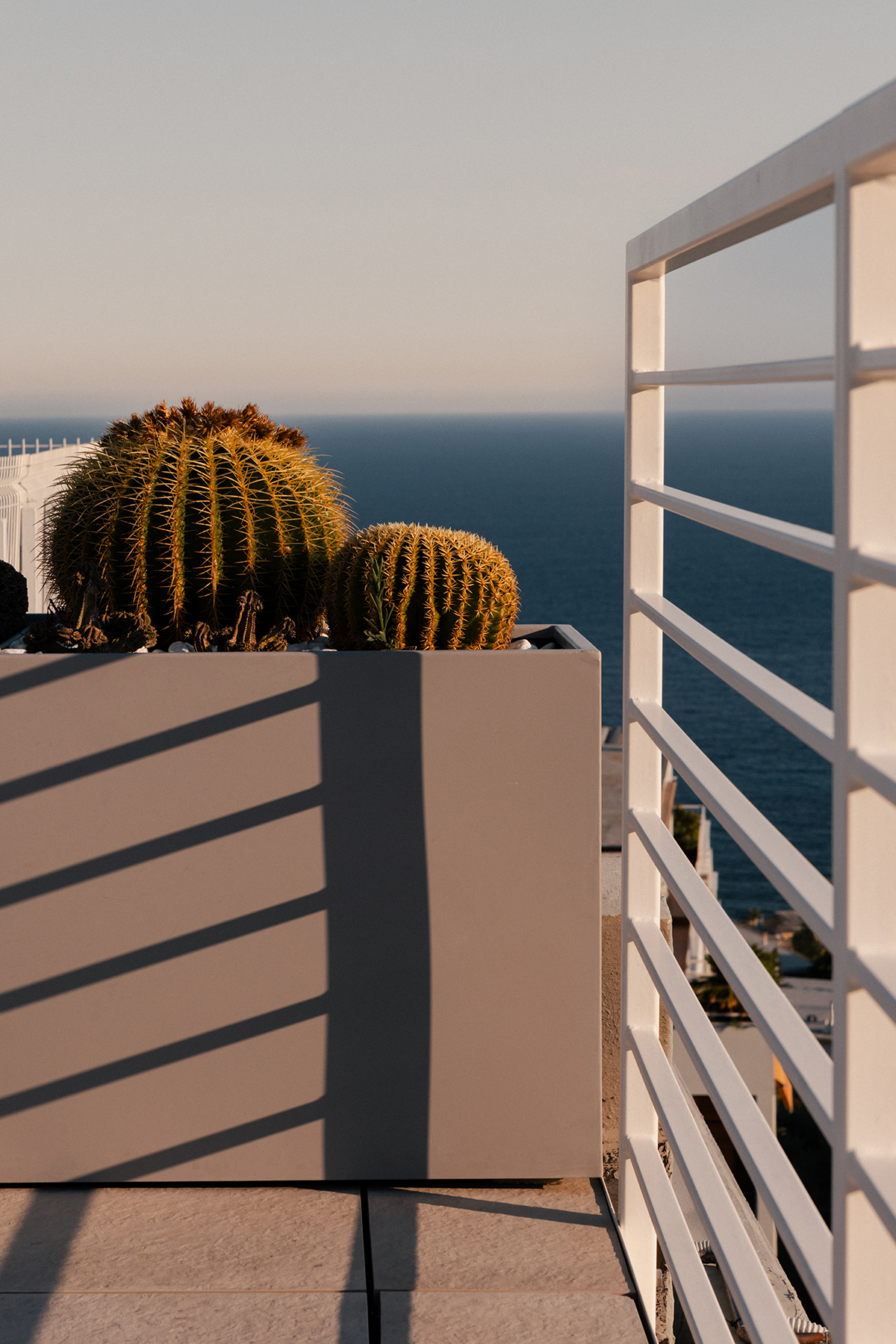 Apartment terrace overlooking the sea in Sanremo