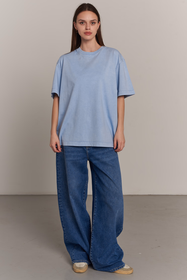 Pastel Blue Basic T-Shirt