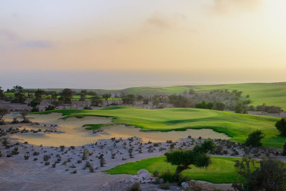 Luxury resort overlooking the golf course in the Algarve