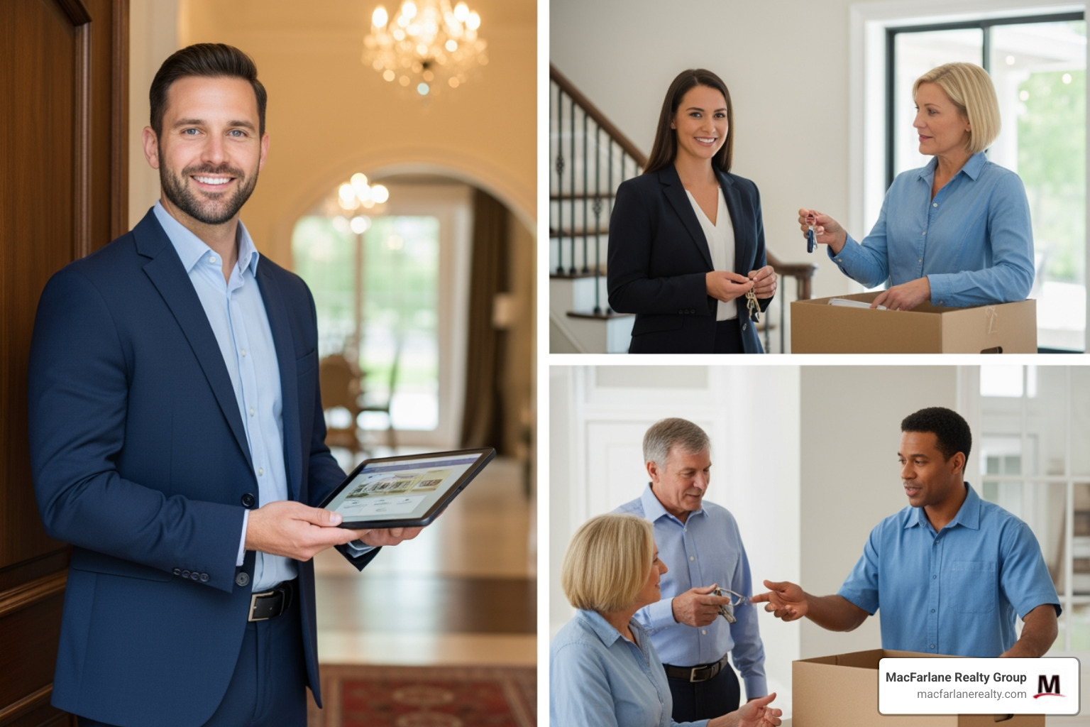 MacFarlane Realty Group agent meeting with a client to discuss their real estate goals - real estate concierge MacFarlane Realty Group agent meeting with a client to discuss their real estate goals - real estate concierge