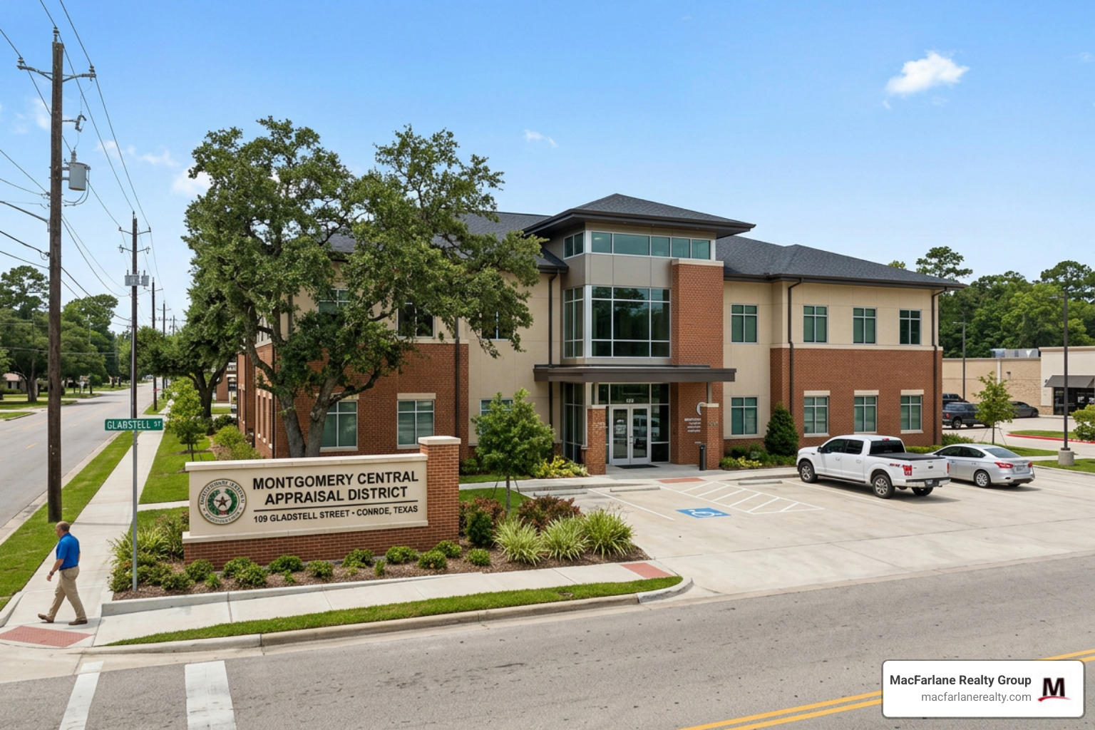 Montgomery Central Appraisal District office in Conroe Texas - protest property tax montgomery county texas