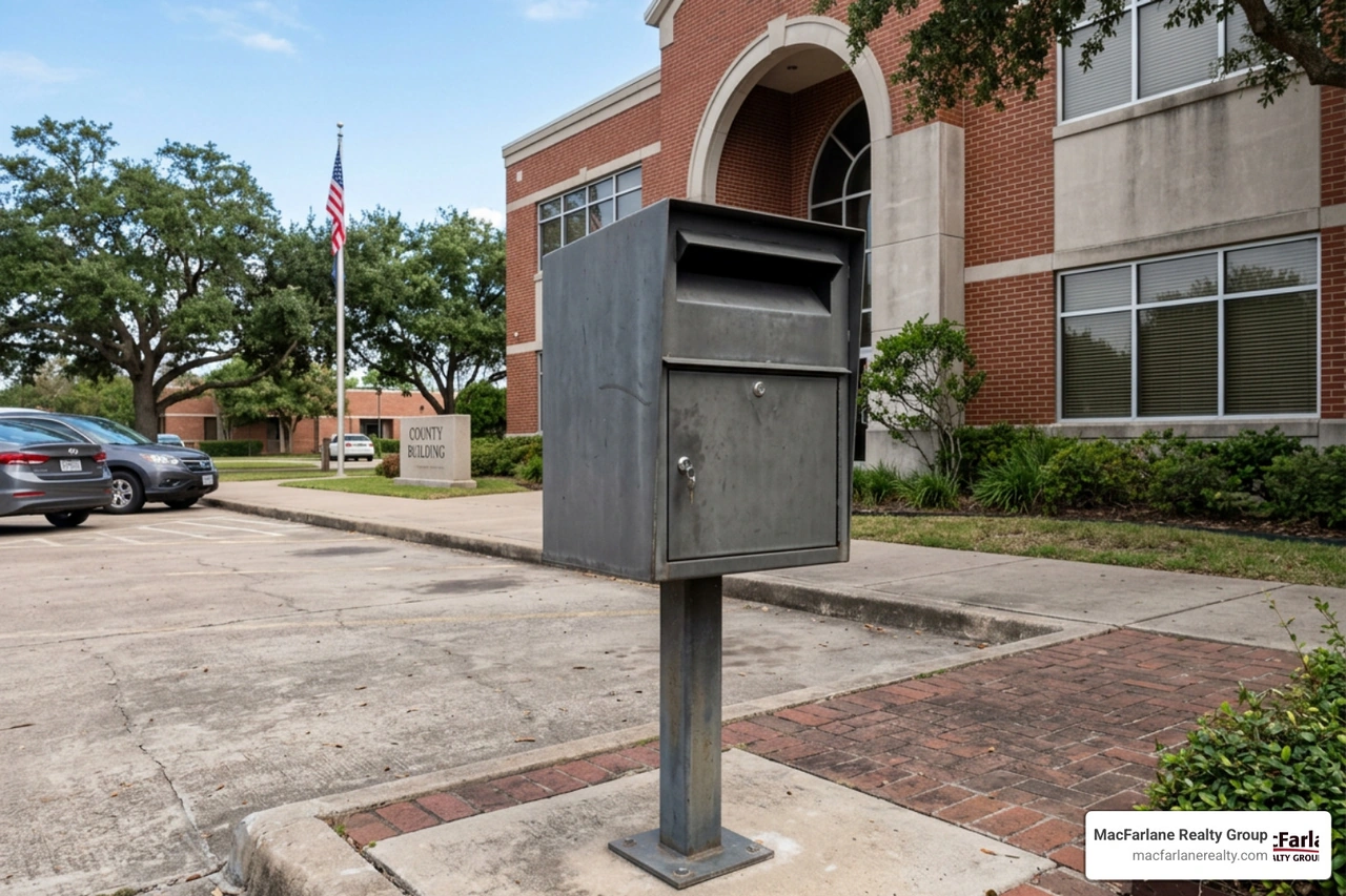 tax payment drop box in Wharton County tax payment drop box in Wharton County