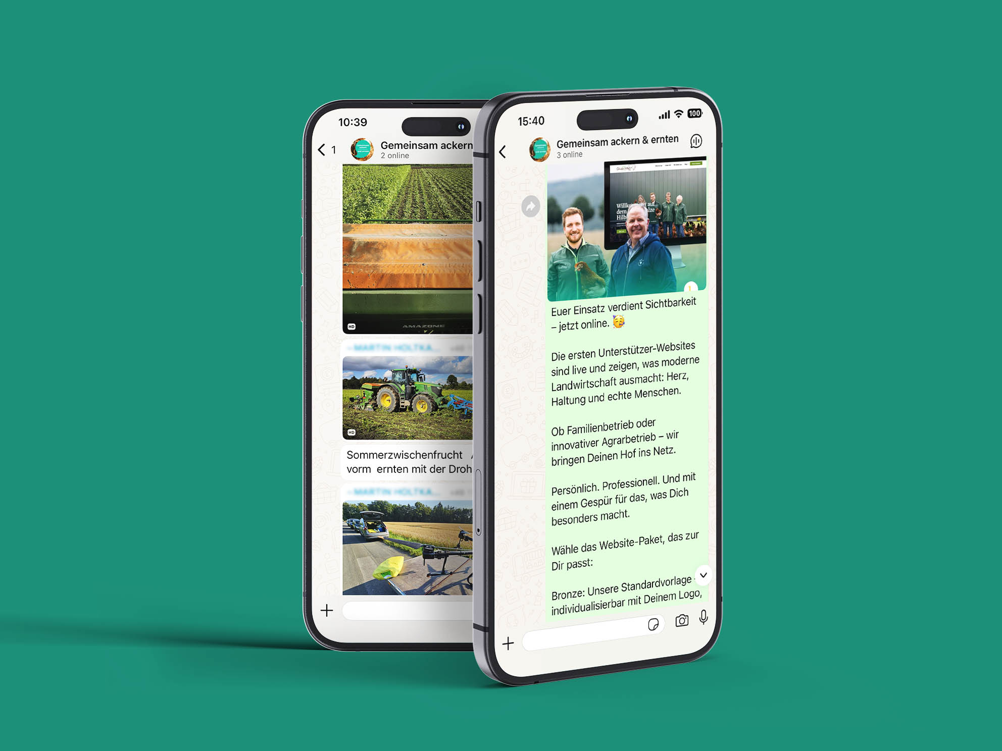 Laptop zeigt Instagram-Profil magdochjeder mit Landwirtschaftsthemen und vielen Beiträgen und Followern.
