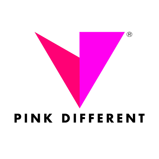pink different logo