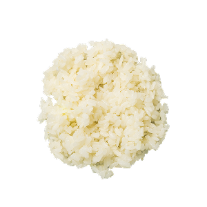 Eine Ansammlung von weißem Reis.