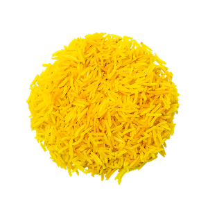 Ein Haufen Kurkuma Reis