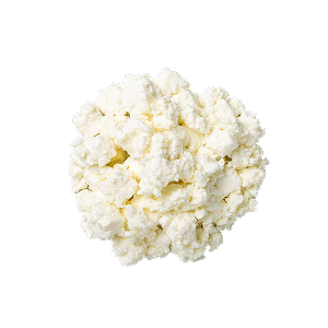 Fetakäse auf einem Stapel.