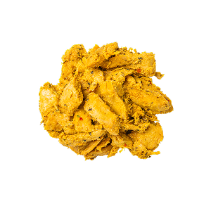 Planted Chicken auf einem Stapel.