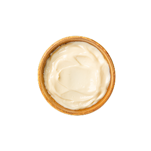 Eine Schüssel mit Trüffel Mayo.