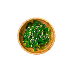 Eine Schüssel mit Seaweed.
