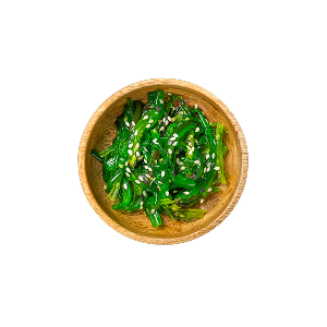 Eine Schüssel mit Seaweed.