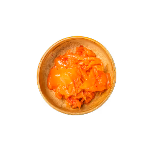 Eine Schüssel mit Kimchi.