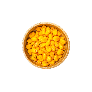 Eine Schüssel mit geröstetem Mais.