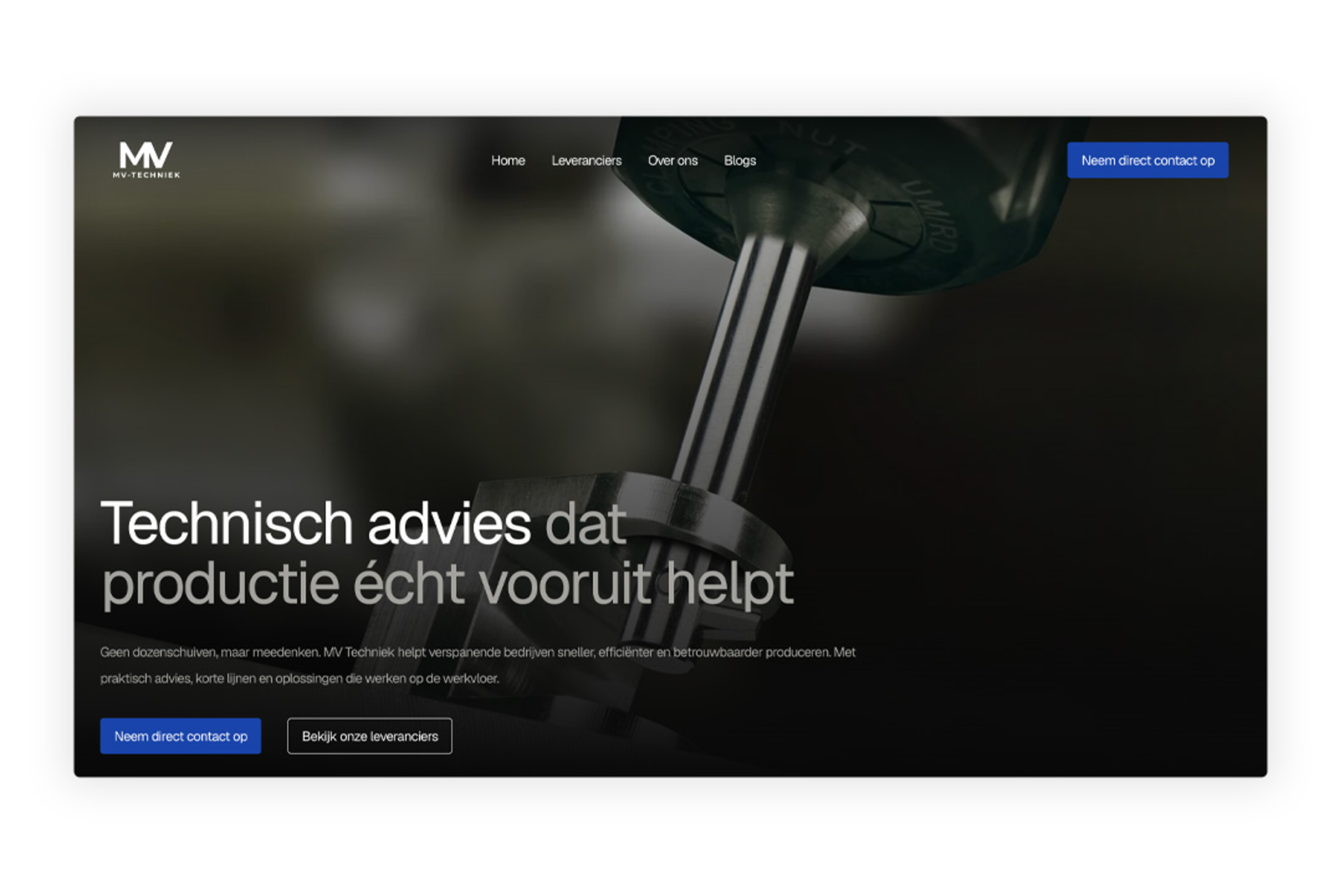 MV Techniek - Website thumbnail