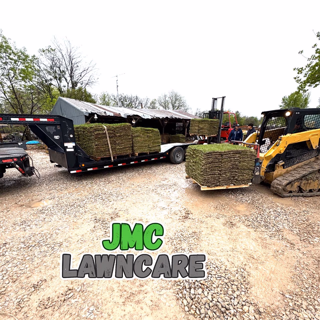 New sod installation creating a thick healthy lawn by JMC Lawn Care in Collin County TX near me