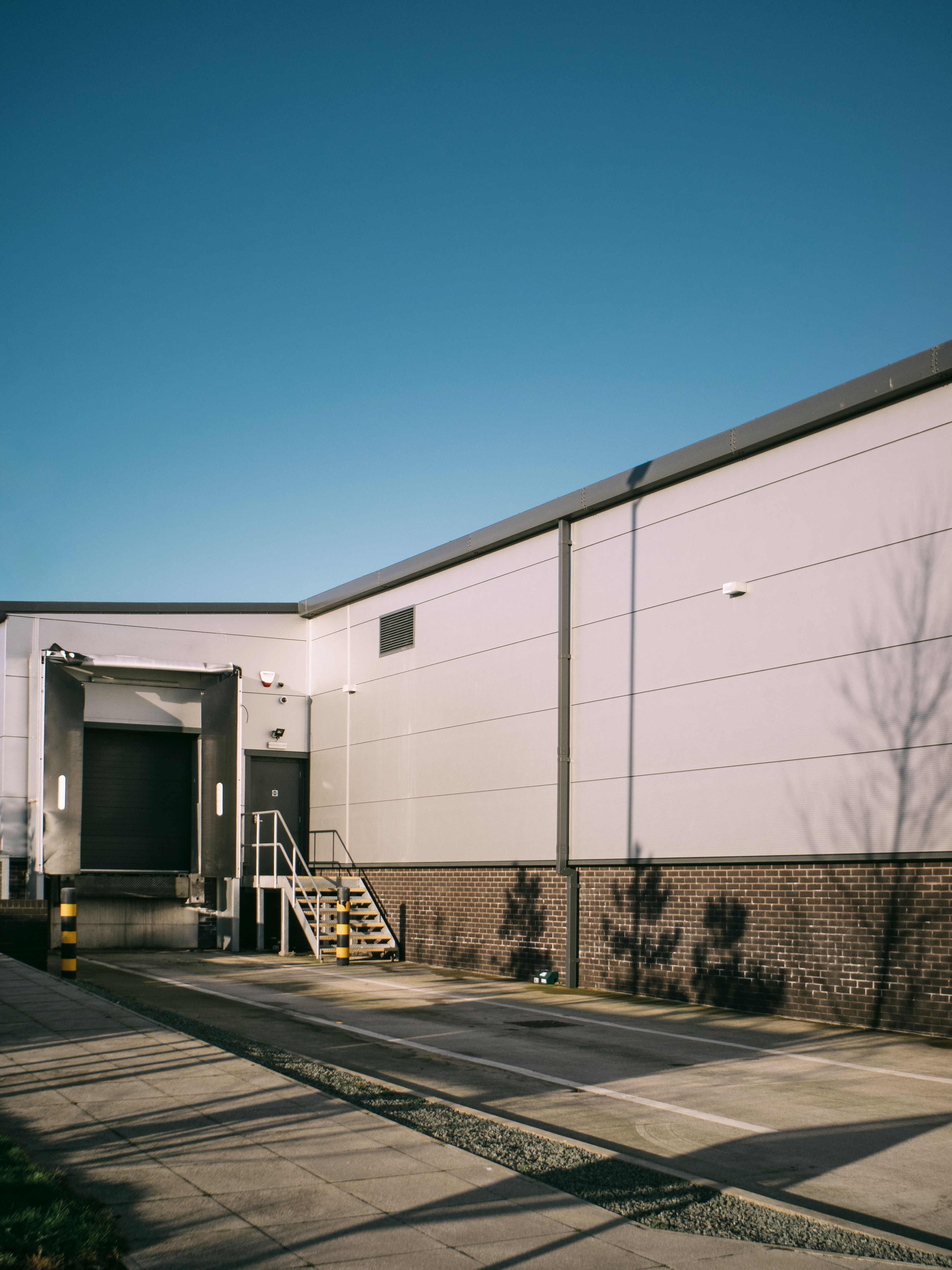 Modern commercial buildings