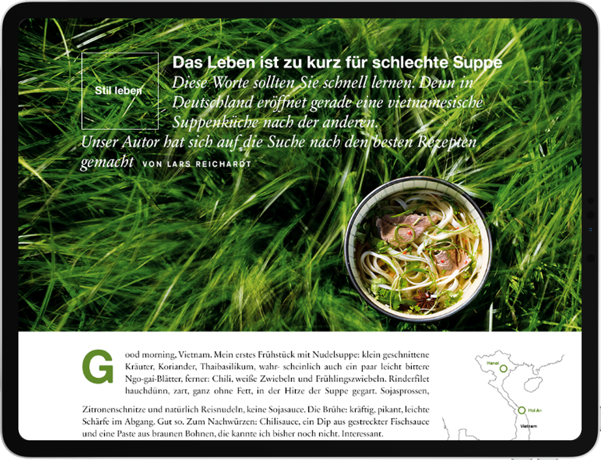 Süddeutsche Zeitung Magazin iPad App - Design 1