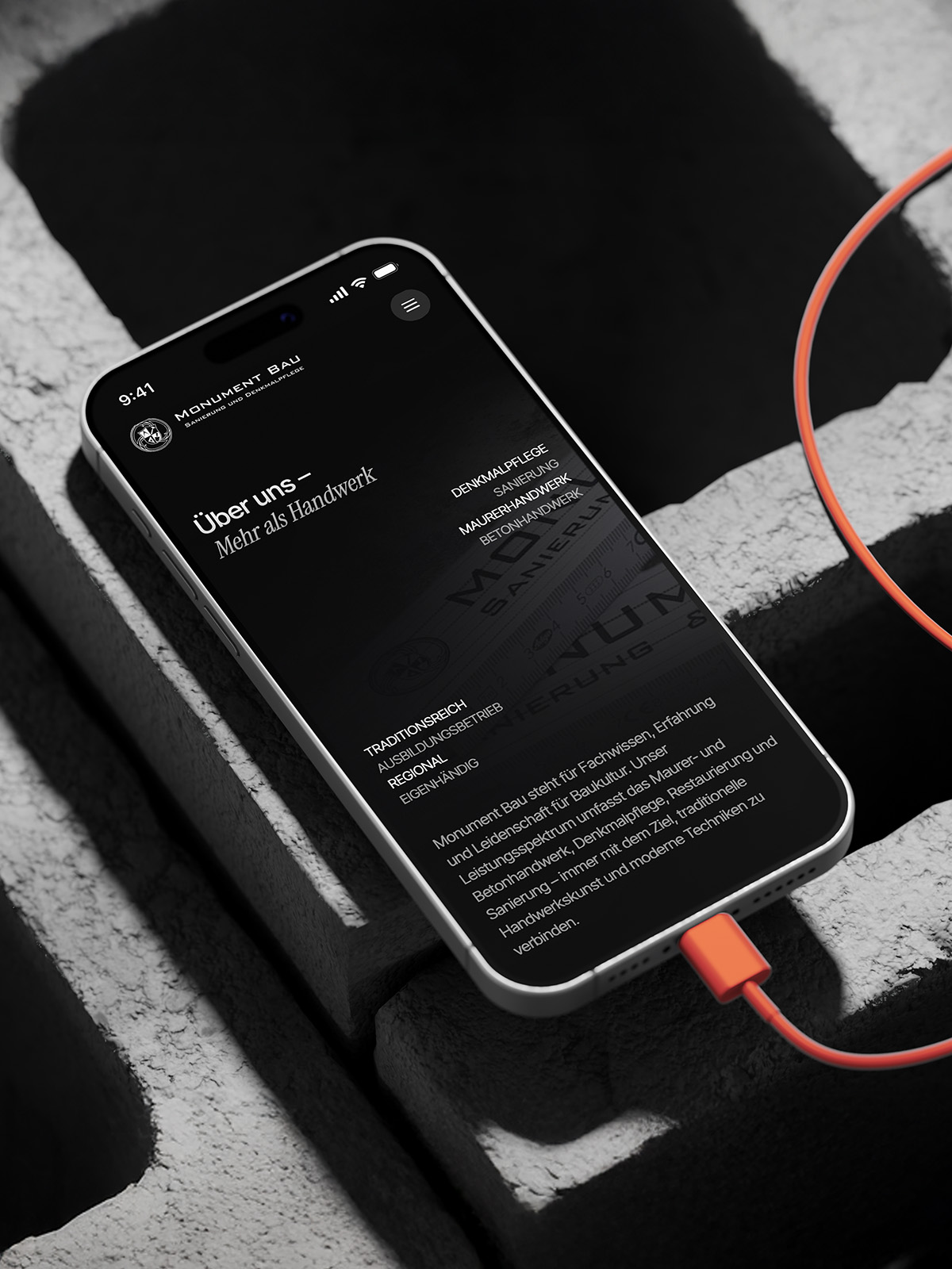 Monument Bau Website Smartphone