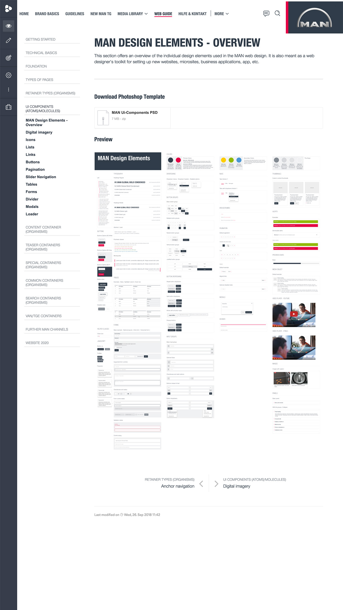 MAN Brandportal Digitaler Styleguide Abbildung 2