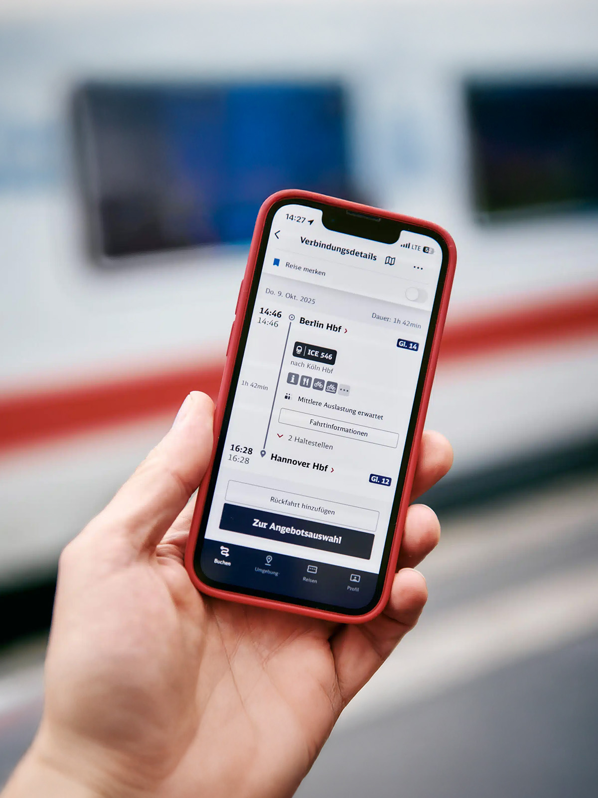 Deutsche Bahn Designsystem Abbildung DB Navigator App