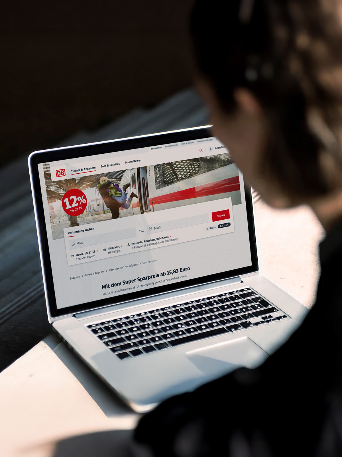 Deutsche Bahn Designsystem Abbildung bahn.de