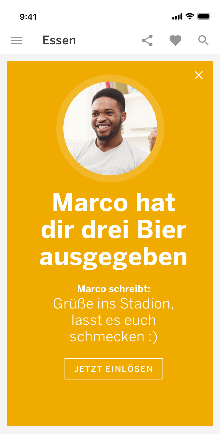 SAP Garden - App Screen Geschenk