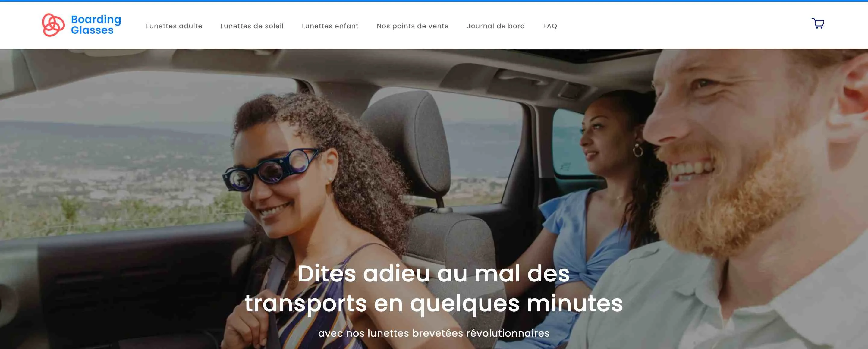 homepage du projet innonvant boarding glasses
