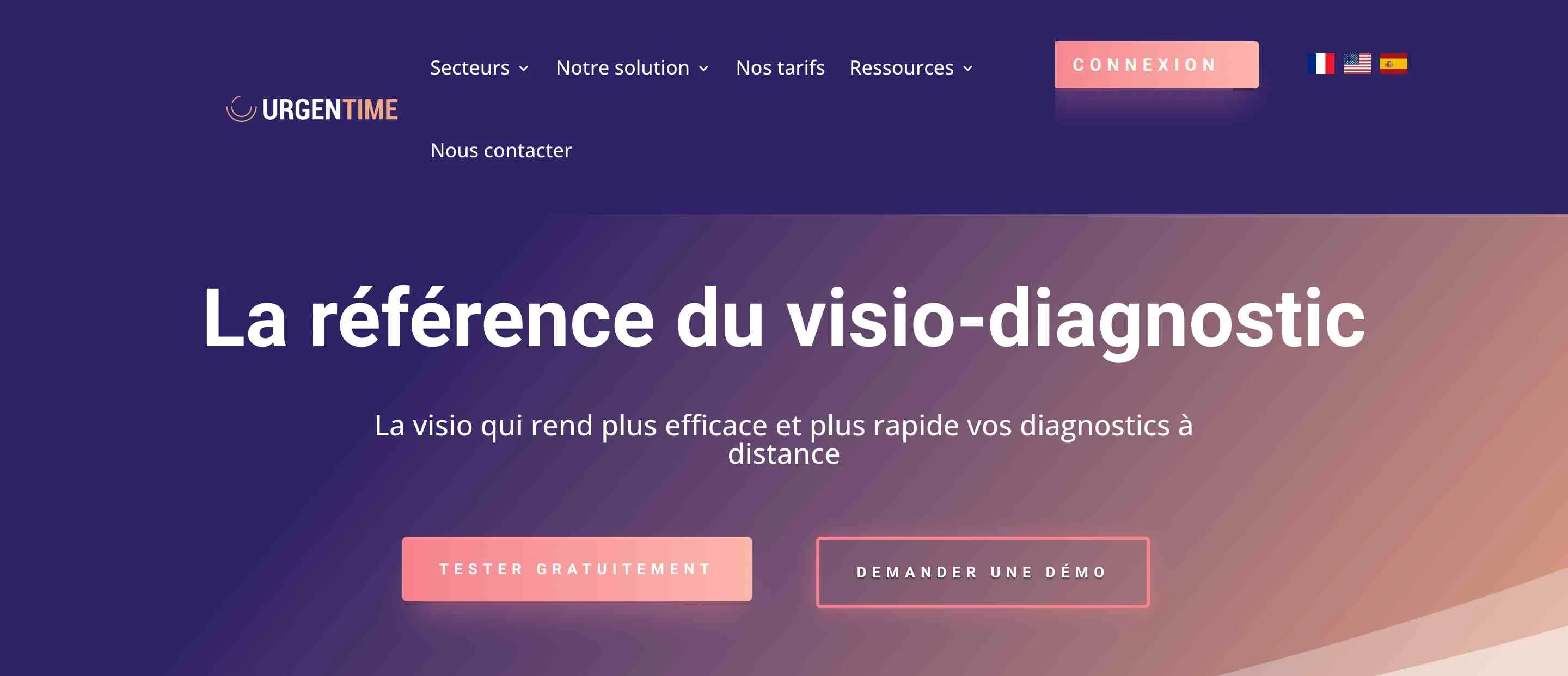 homepage projet innovant urgentime