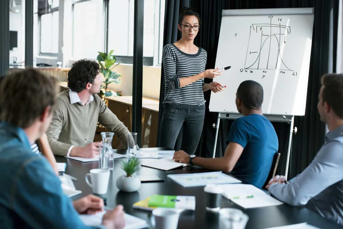 groupe d'entrepreneur en réunion en train de préparer leur stratégie commerciale