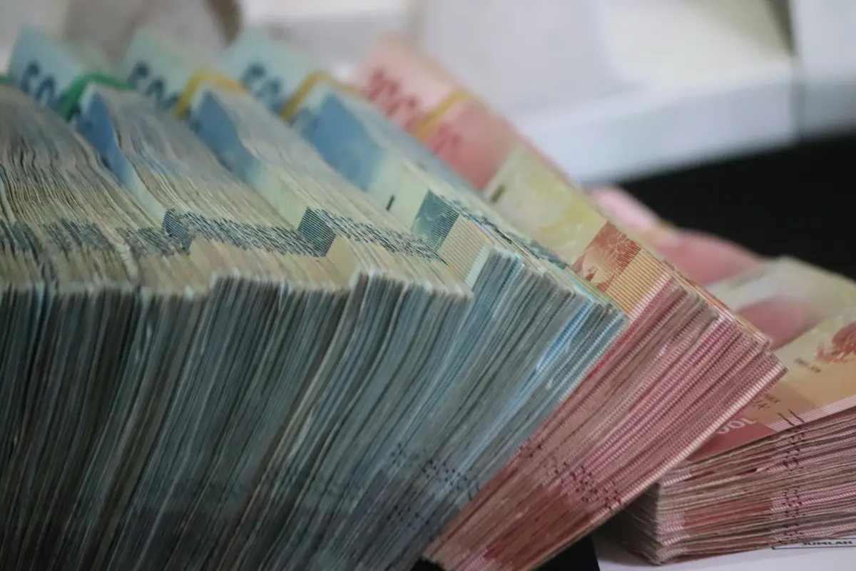 Liasses de billets euros à investir