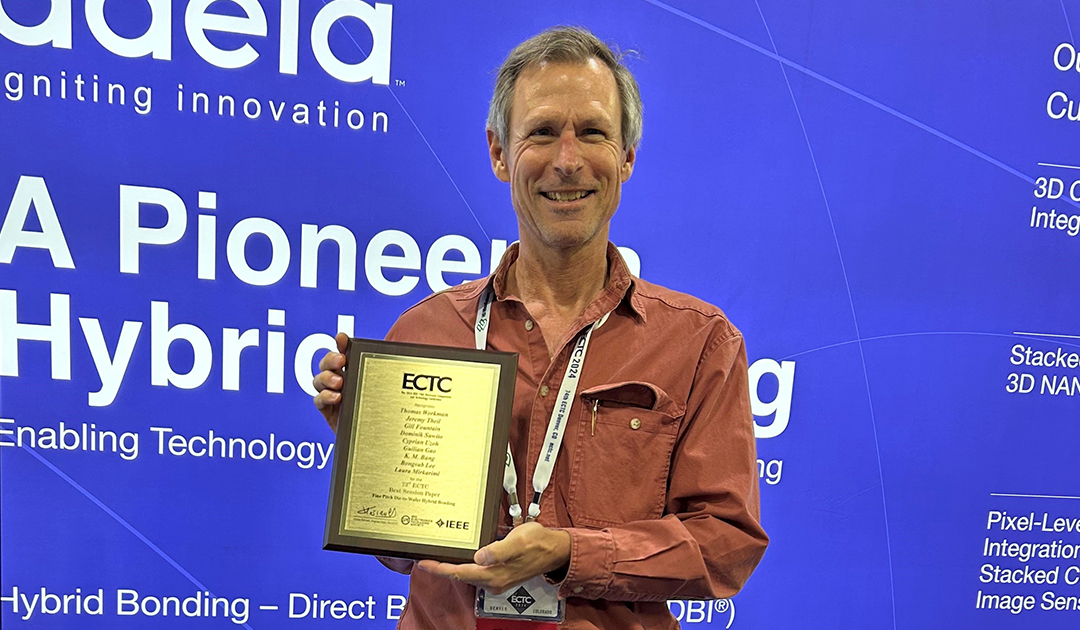 Thomas Workman Wins "Best Paper 2023" at ECTC