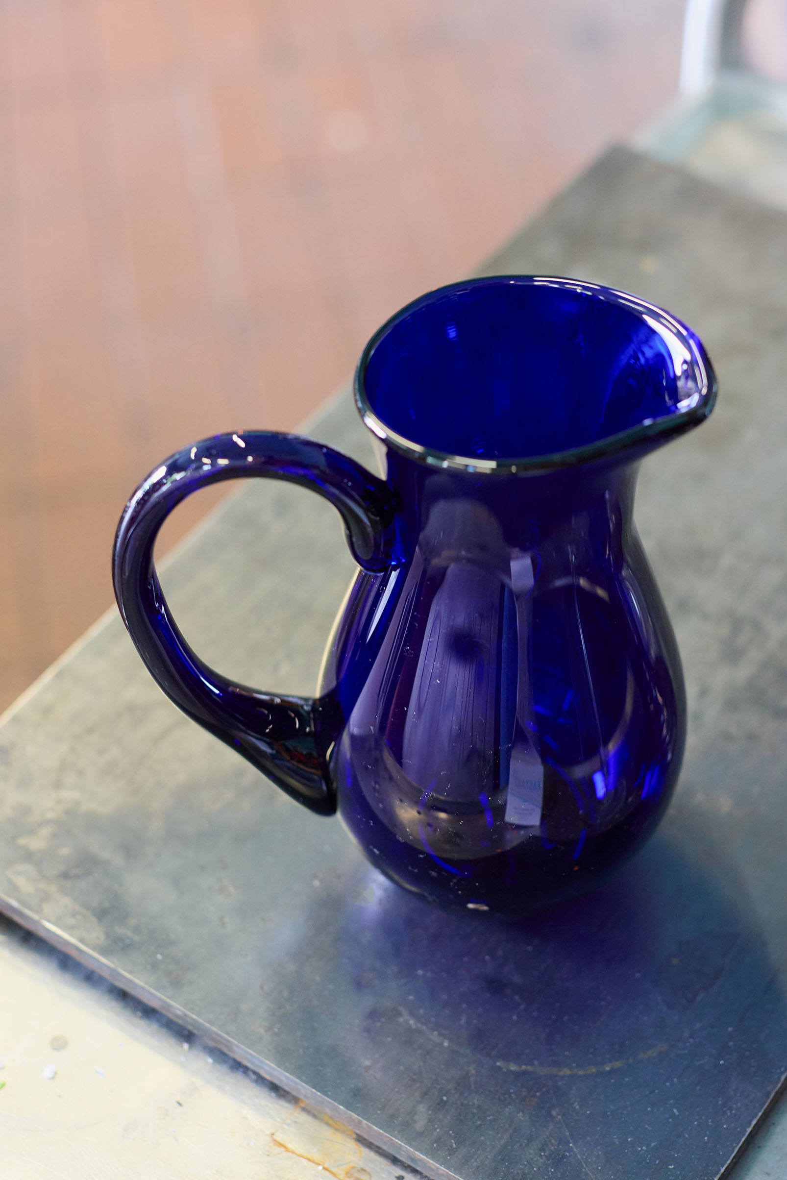 bristol blue glass blue glass jug