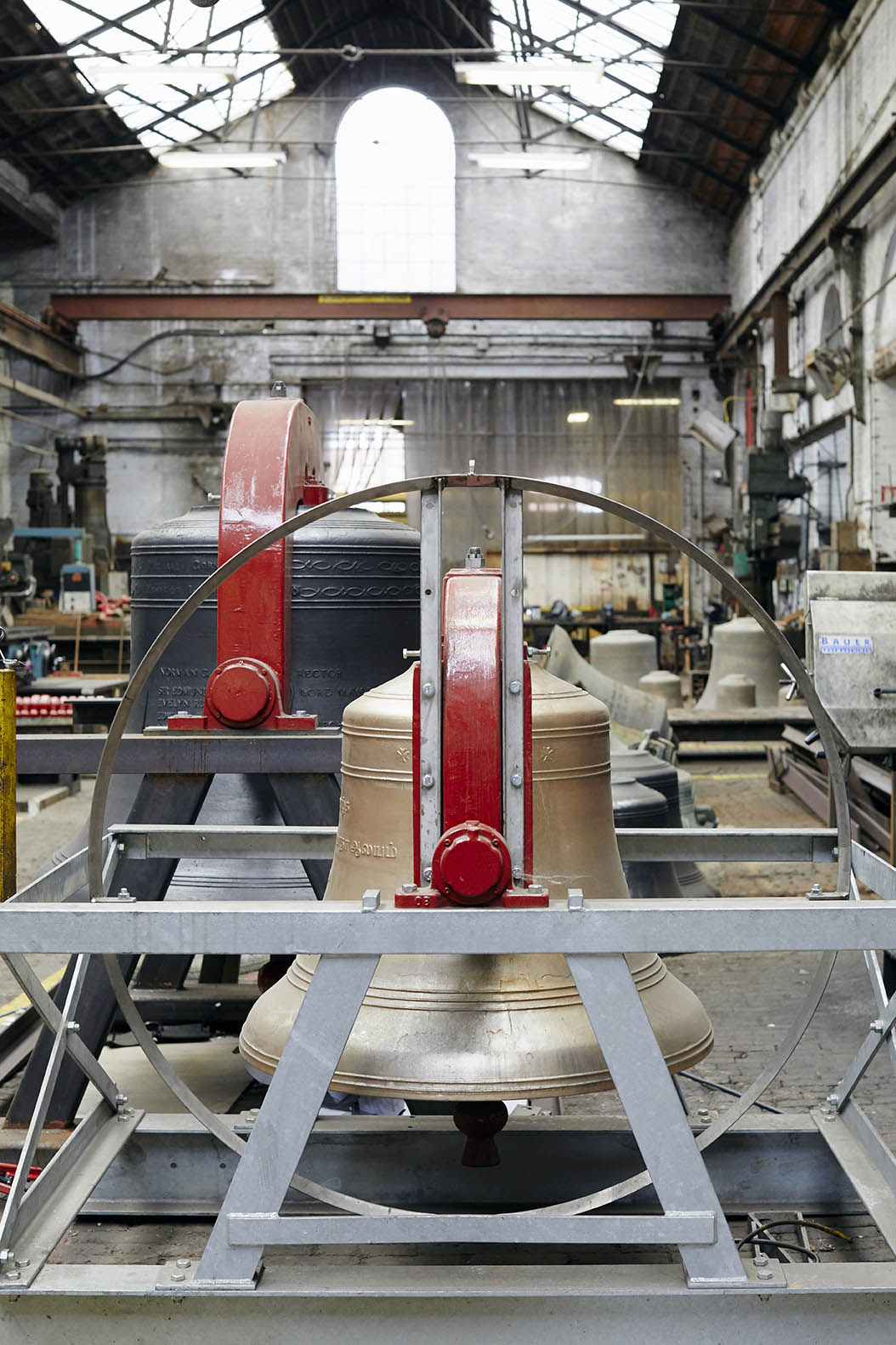 large bell being made by Taylors Bellfoundry 