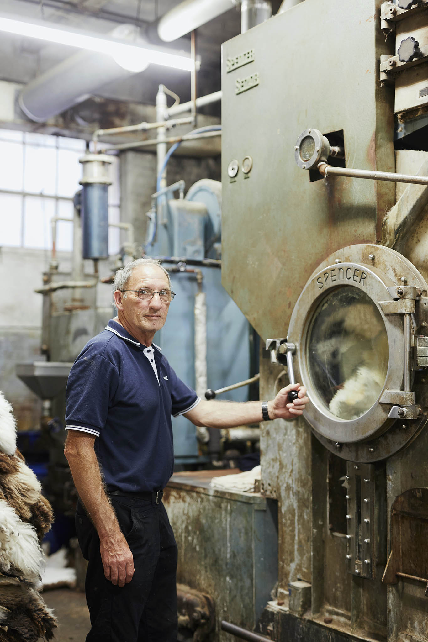 man in front of machinery devonia