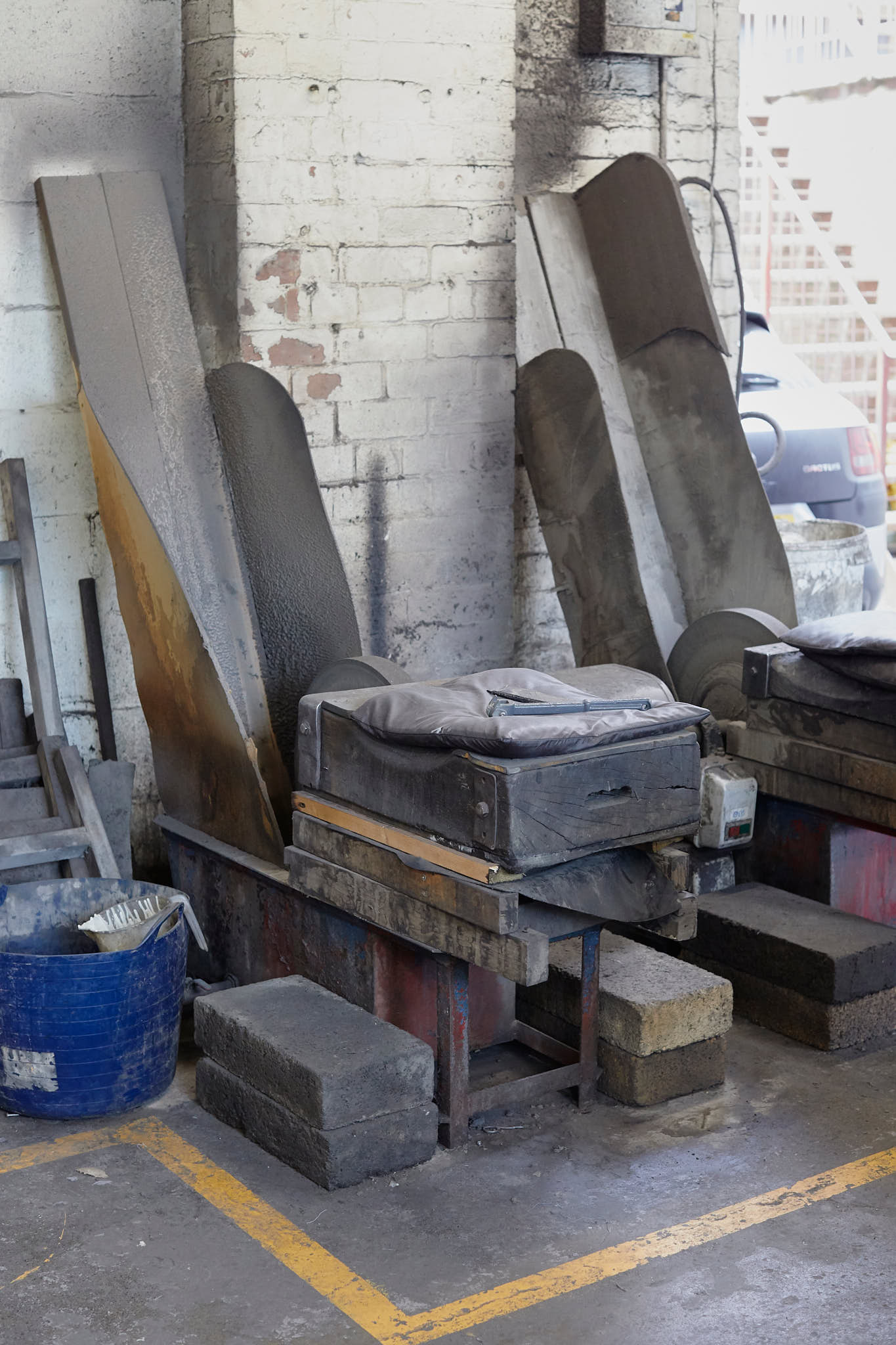 Ernest Wright boxes on factory floor