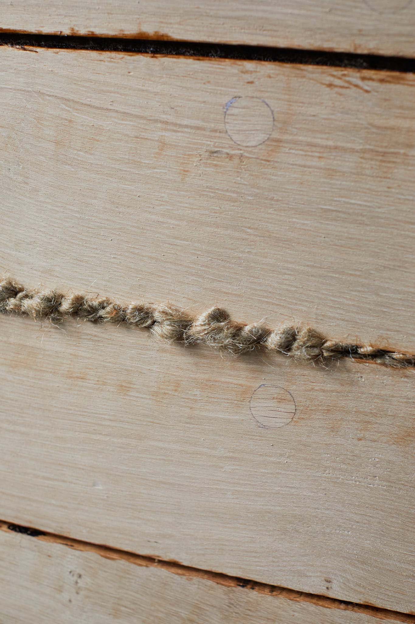 T Nielsen and Co close up of wooden hull