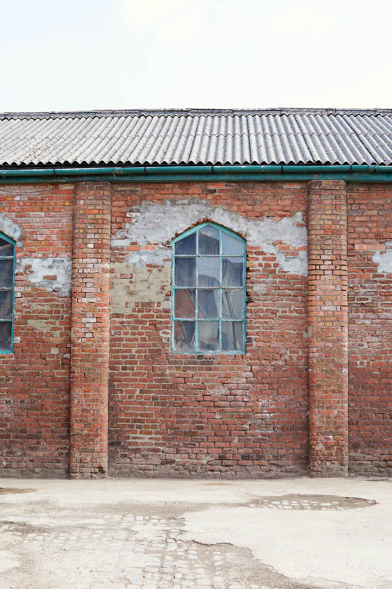 Thomas Ware and Sons outside of factory building red brick large window