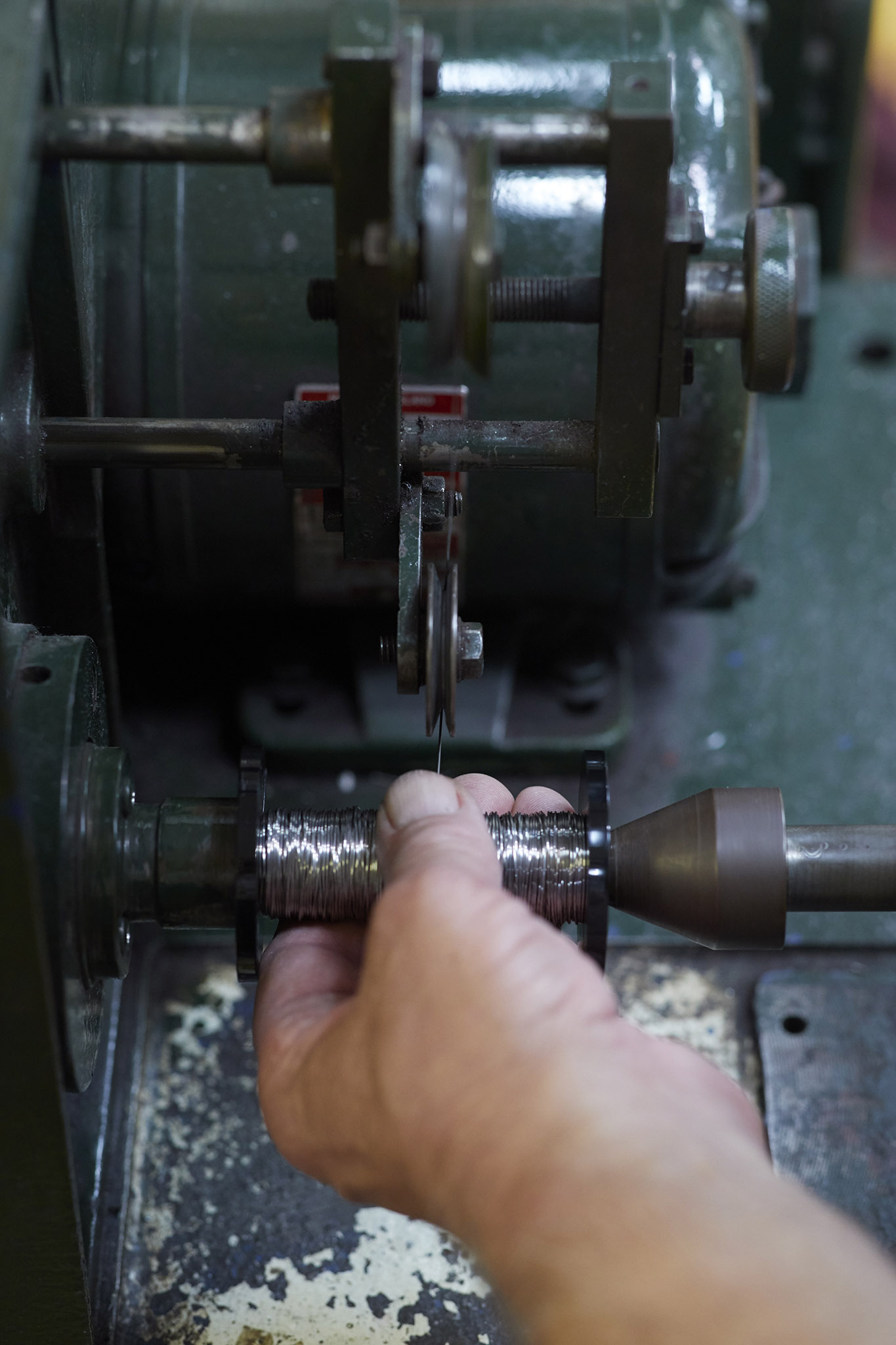 Ormiston Wire inside factory large black machinery