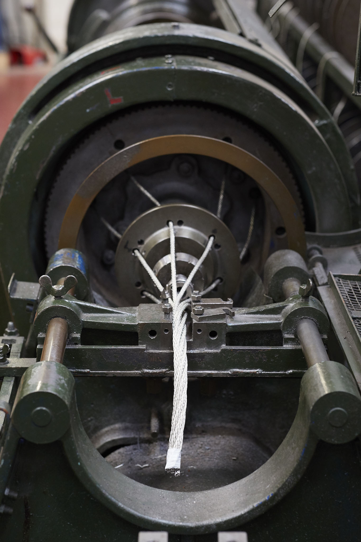 Ormiston Wire inside factory large black machinery