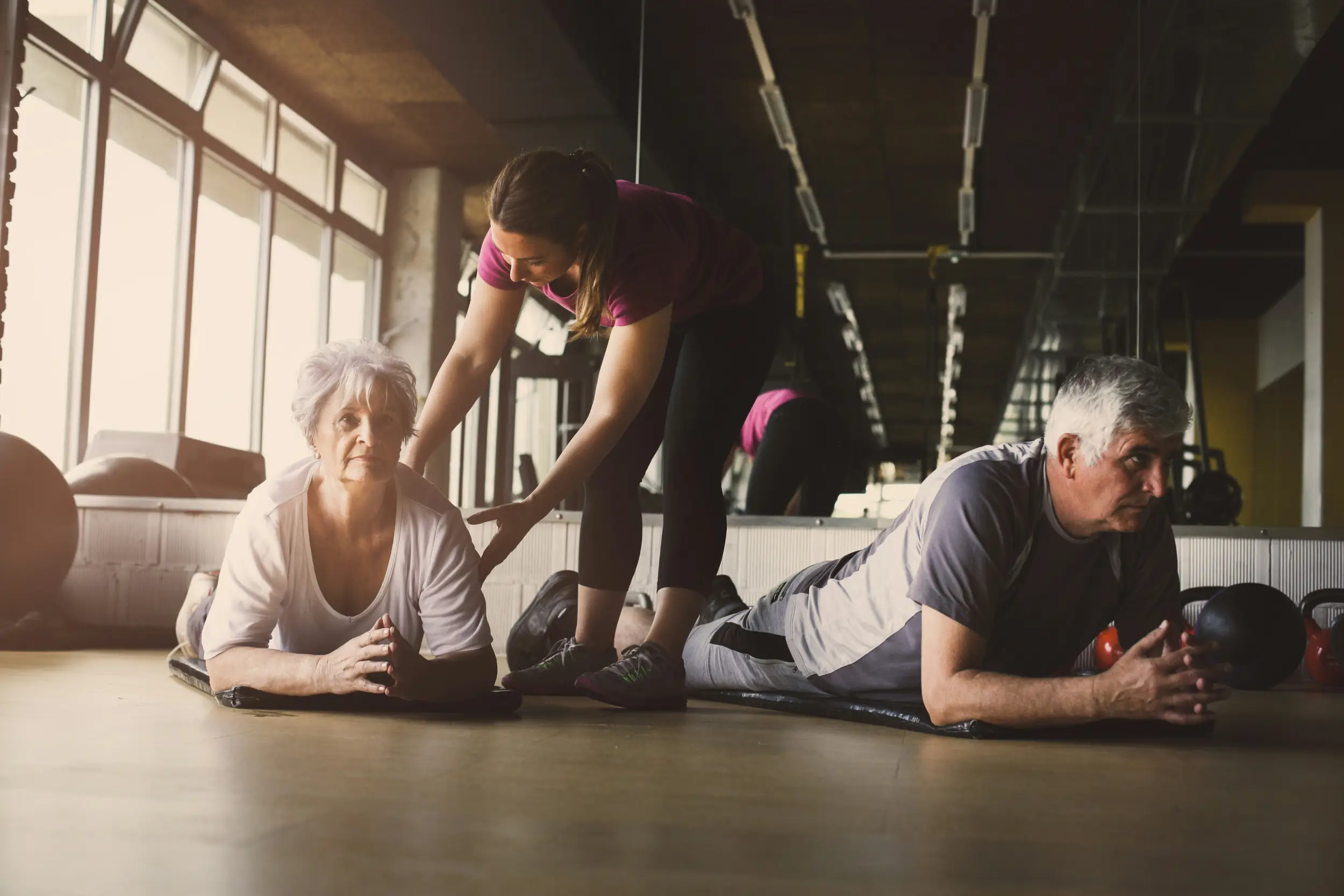 Sportende ouderen lancia personal training