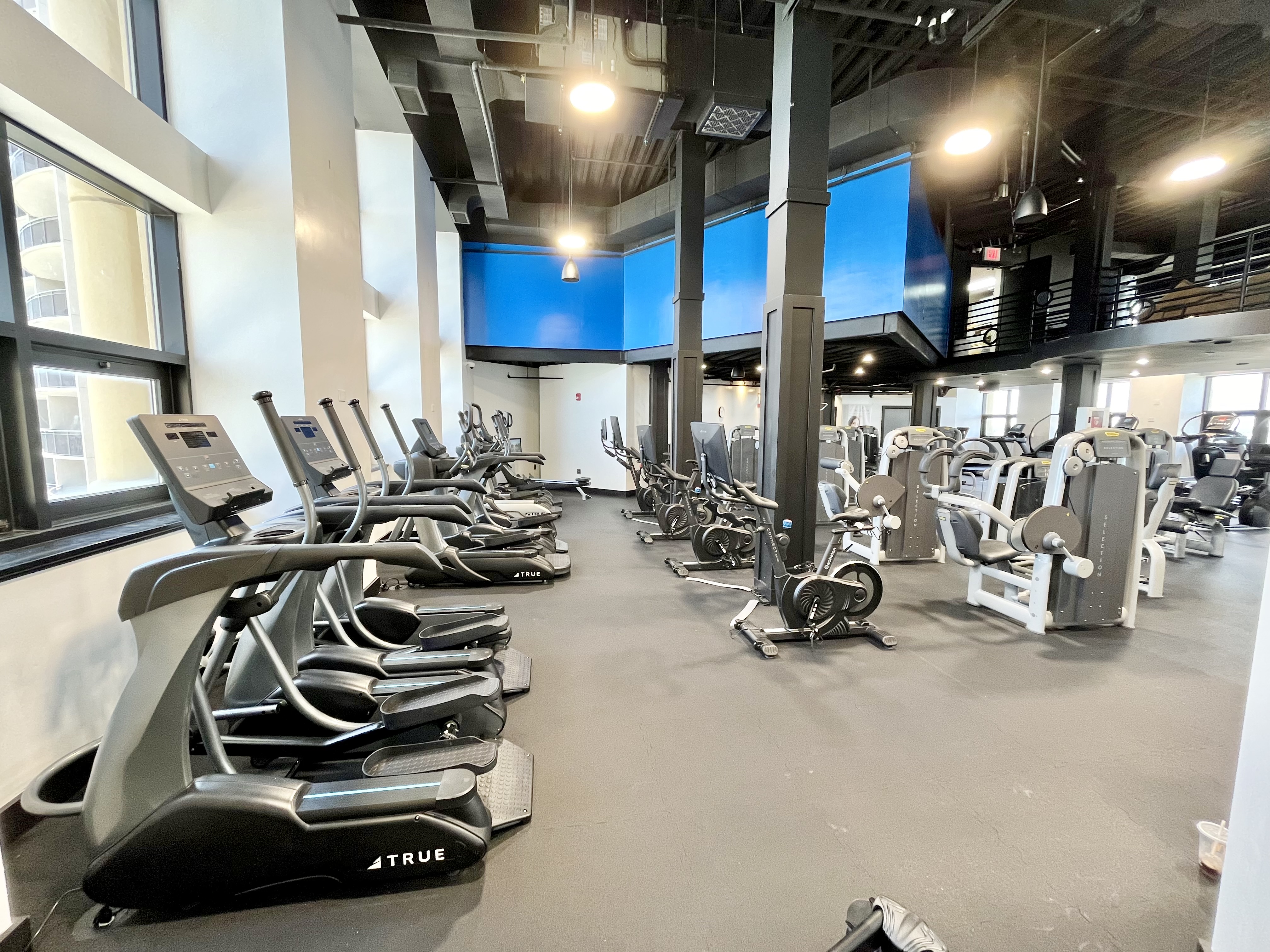 fully equipped fitness center