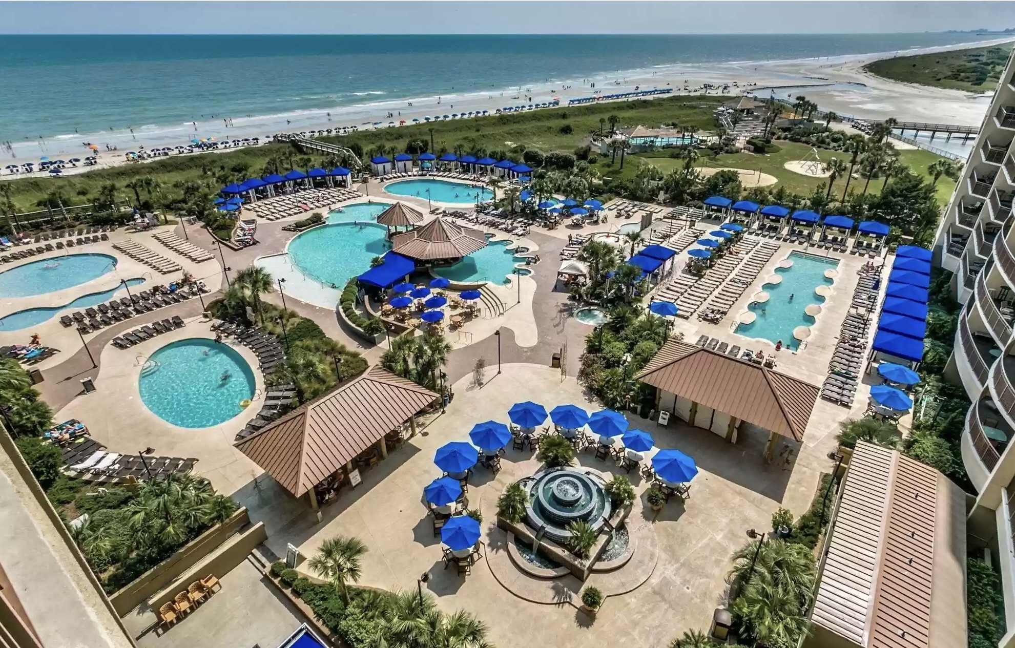 outdoor resort right on the water of north myrtle beach