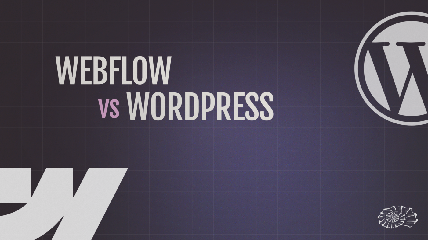 Webflow vs WordPress en 2026 — comparatif visuel par Studio Nautile, développeuse Webflow certifiée à Bordeaux