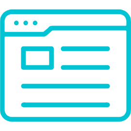 Turquoise website icon