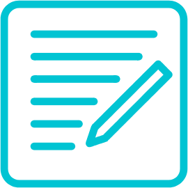 Turquoise blog icon