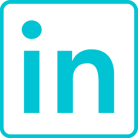 Turquoise LinkedIn logo