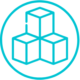 Blocks icon to represent modularity