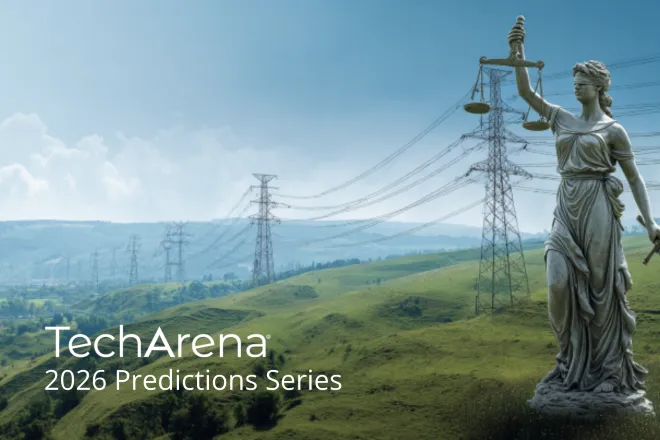 Grassy hills with powerlines